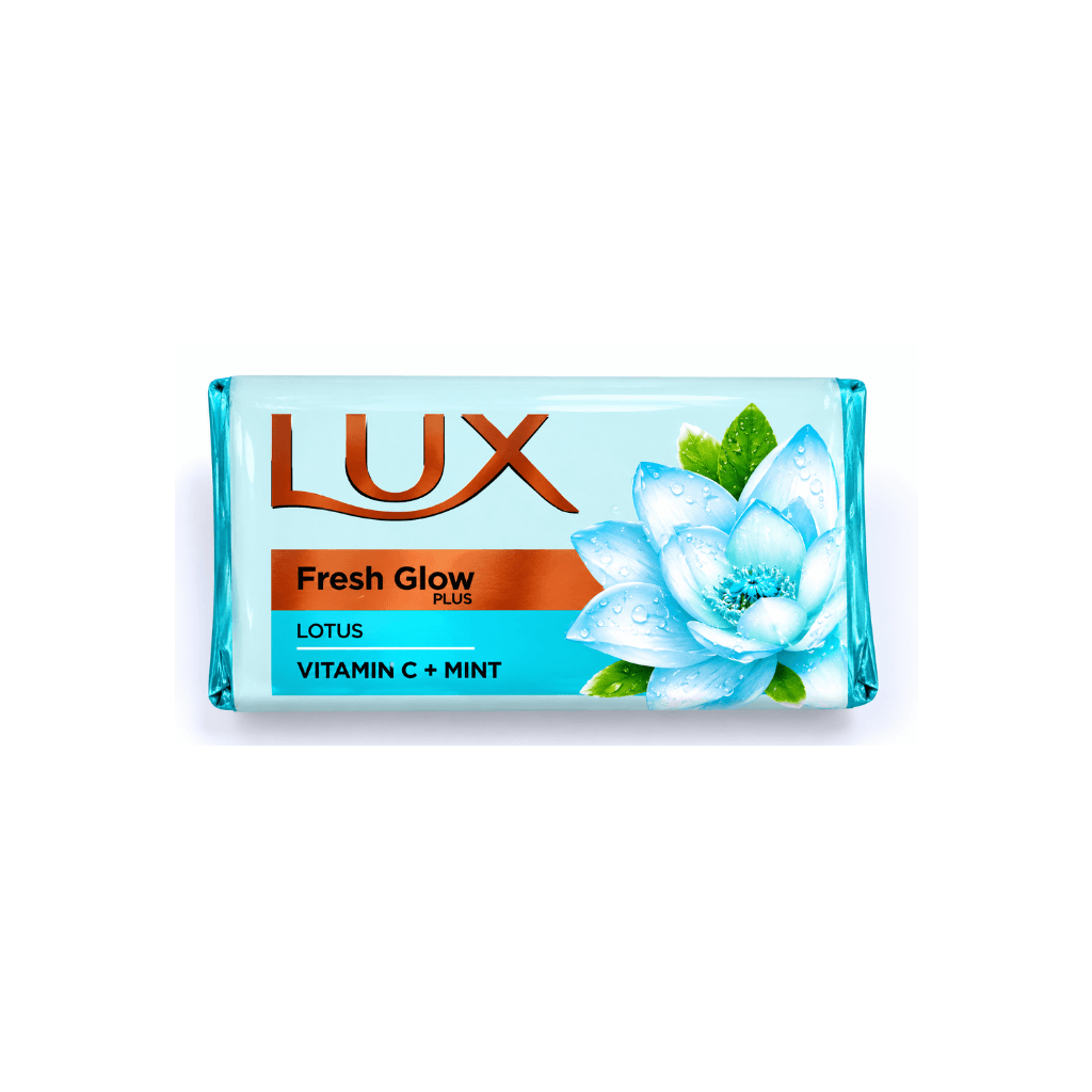 LUX FRESH GLOW LOTUS VITAMIN C+ MINT SOAP BAR 100 GM