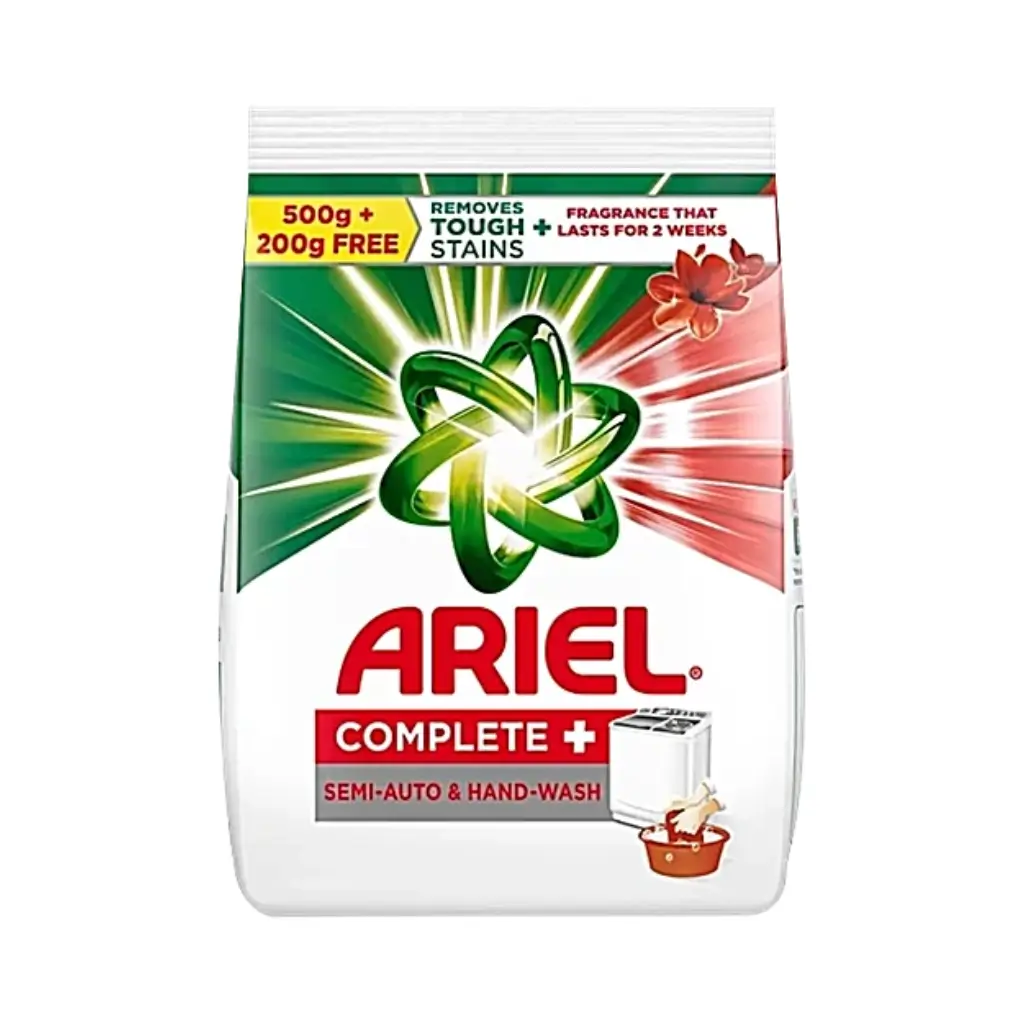 ARIEL COMPLETE + SEMI-AUTO & HAND-WASH DETERGENT POWDER 700 GM