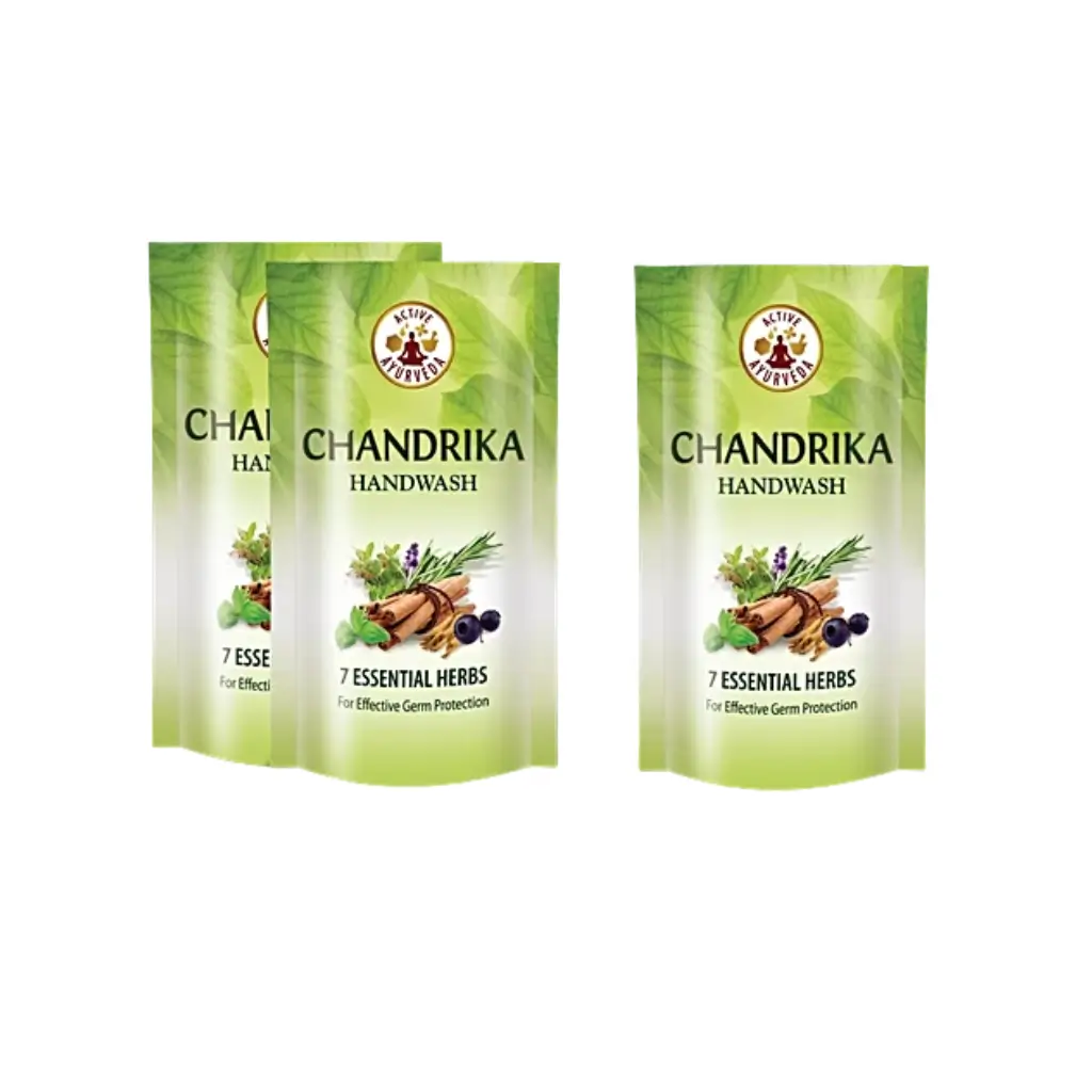 CHANDRIKA HANDWASH 7 ESSENTAIL HERBS BUY 2 GET 1 (3*180 ML) 540 ML