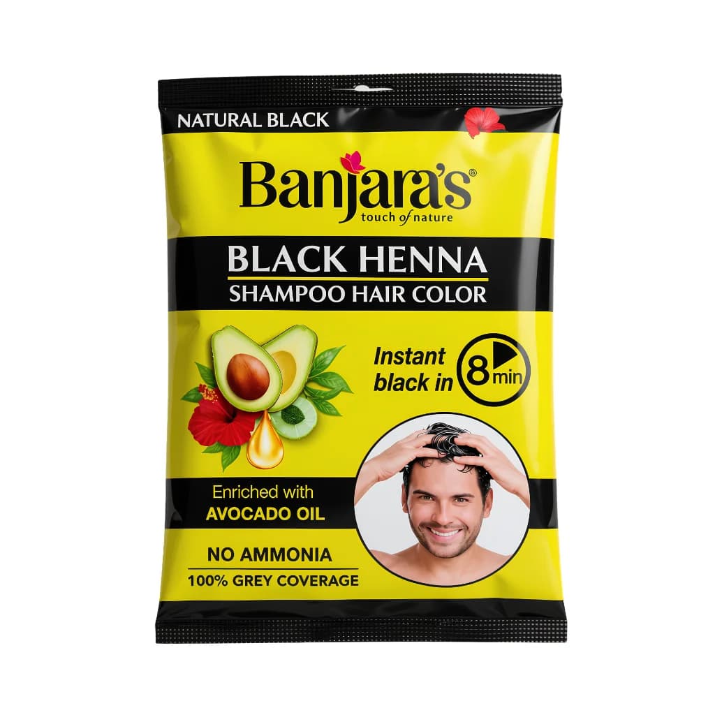 BANJARA S BLACK HENNA SHAMPOO HAIR COLOR 10 ML