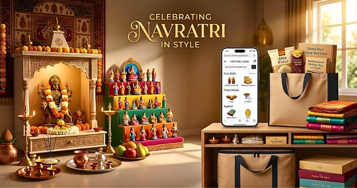 Celebrating Navratri in Style: Preparing Your Home, Wardrobe, and Festivities with Takora Mart