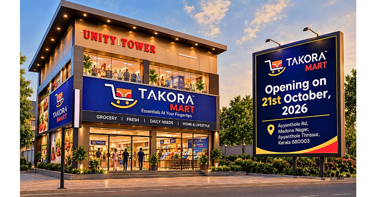 Takora Mart Makes History: India’s First Hybrid SuperMart Opens in Thrissur on October 21