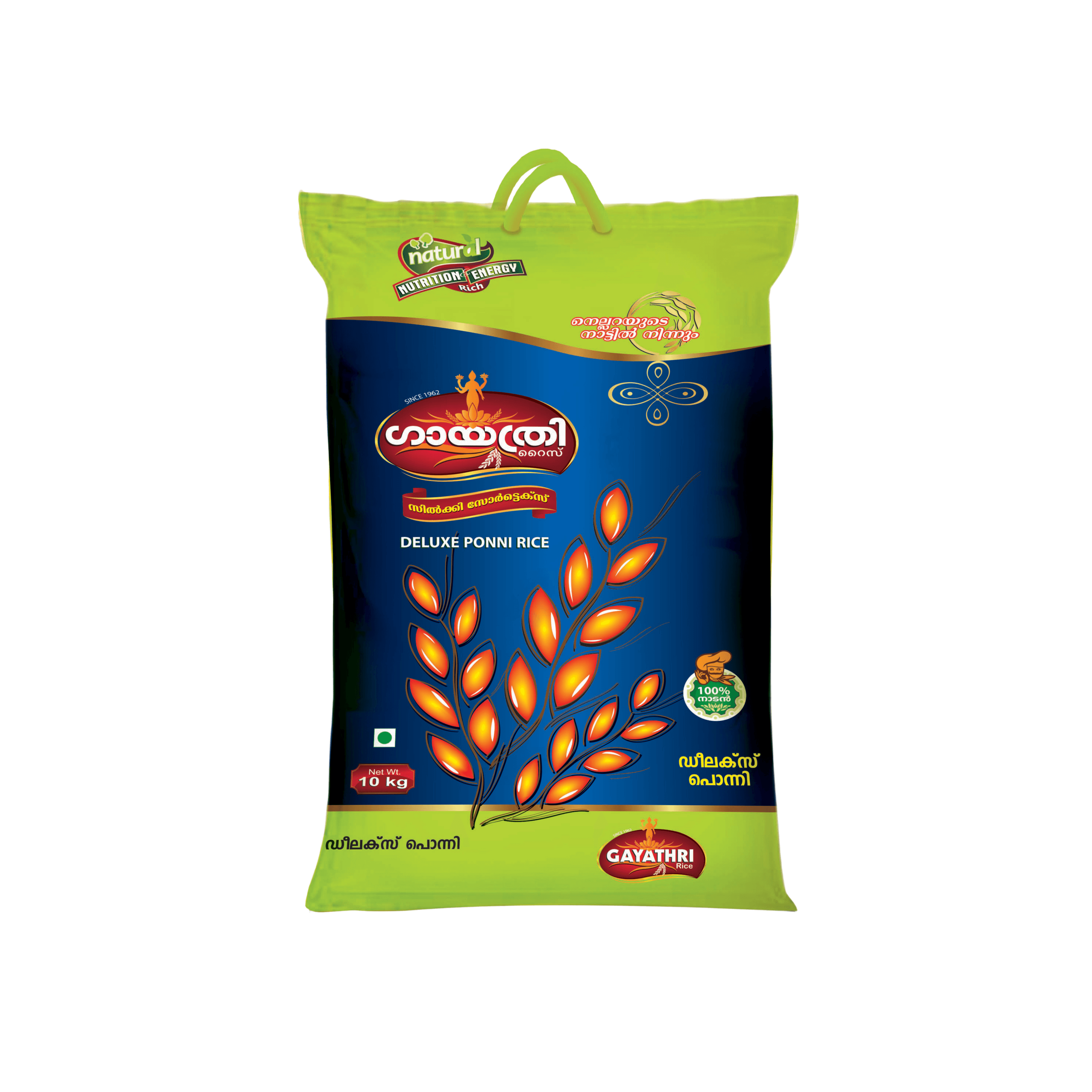 GAYATHRI DELUXE PONNI RICE BAGS 10KG