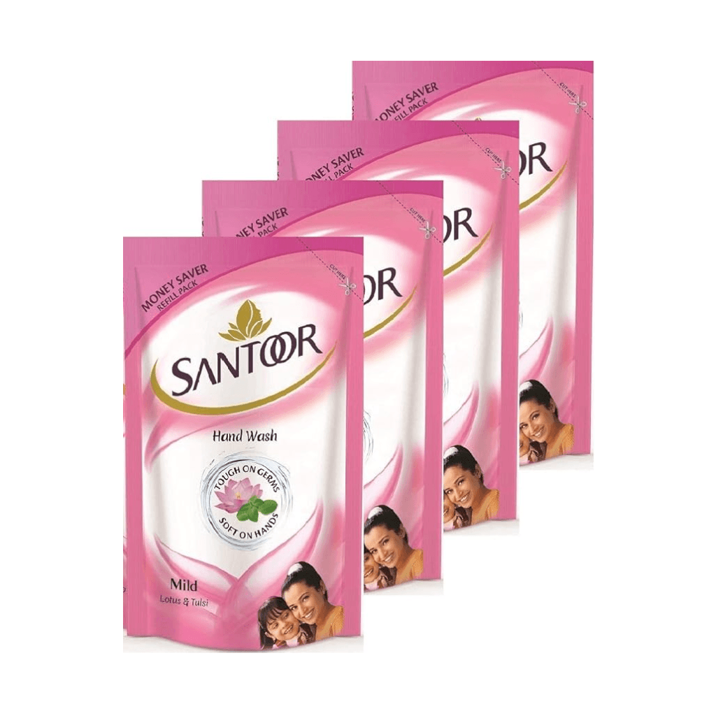 SANTOOR HAND WASH MILD REFILL PACK 180ML Buy 3 Get 1 Free