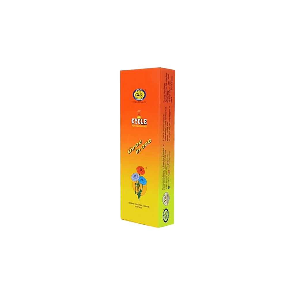 Cycle Three In One Agarbatti-3 Signature Fragrances-Lily, Floral, Woody 102 g (174 pcs)
