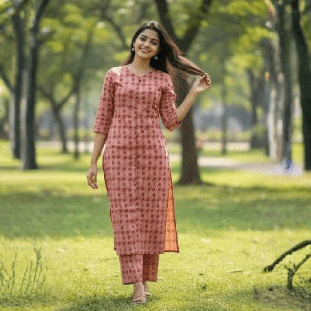 KURTI A- NC (with lining code set)TERRACOTTA GRACE