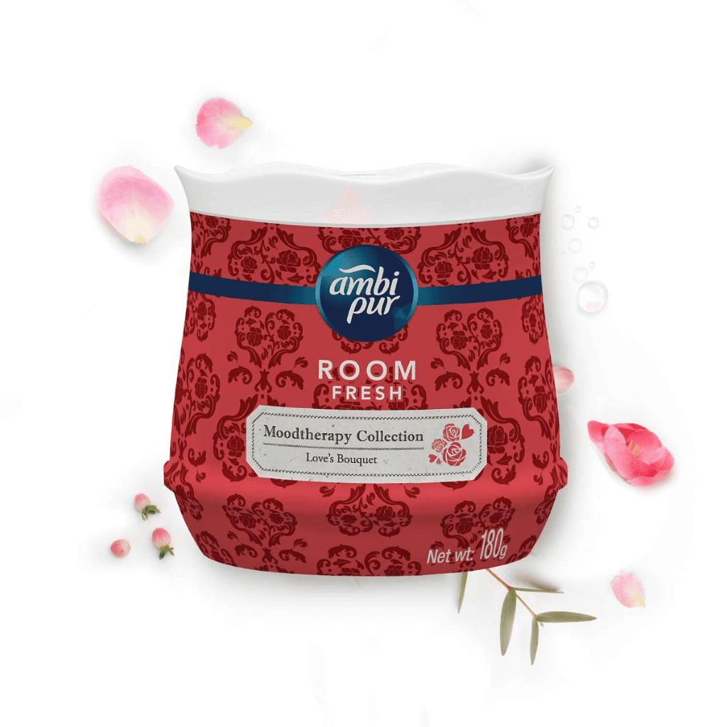 Ambi Pur MoodTherapy collection Room Fresh Gel, Love s Bouquet 180gm