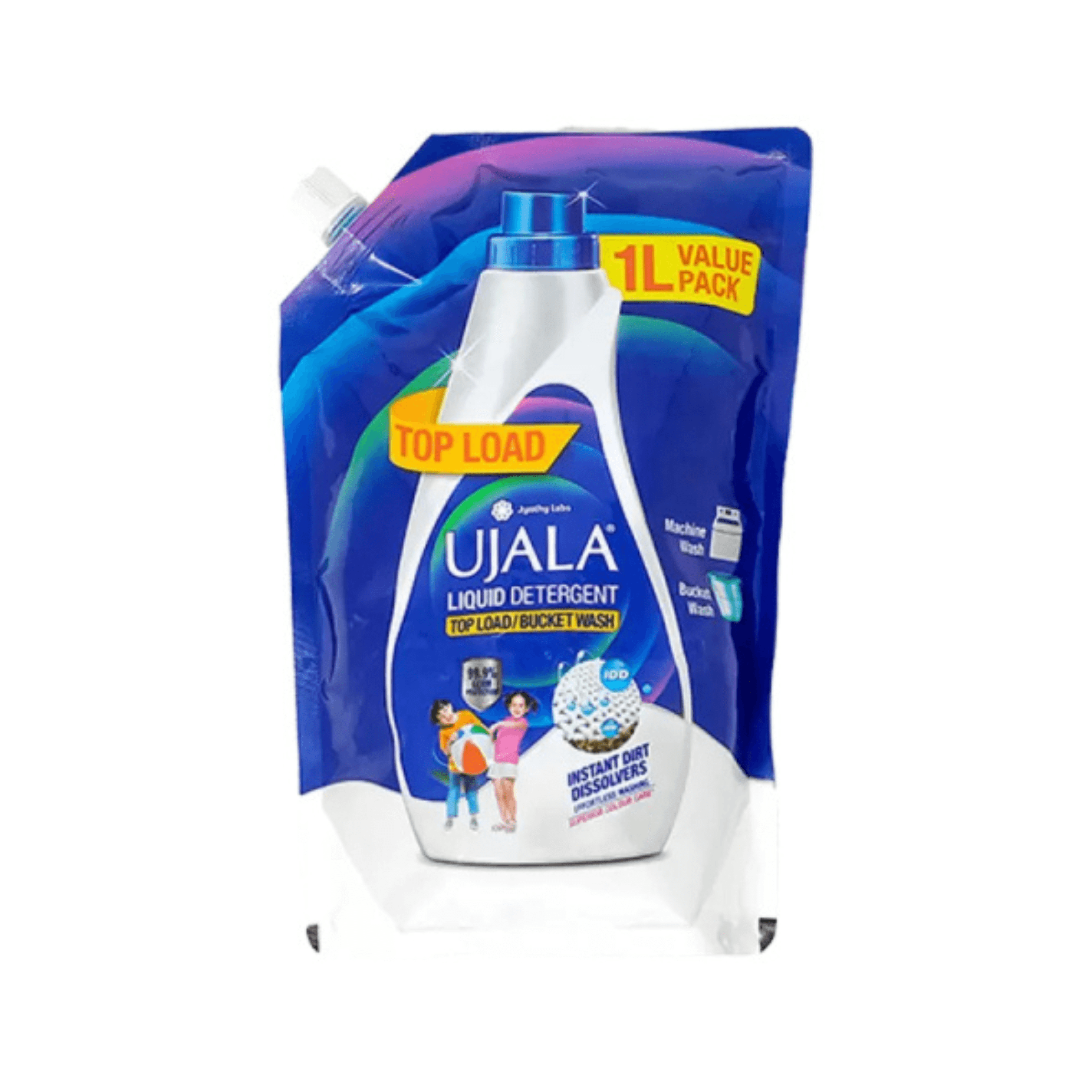 UJALA LIQUID DETERGENT TOP LOAD & BUCKET WASH 1 LTR VALUE PACK