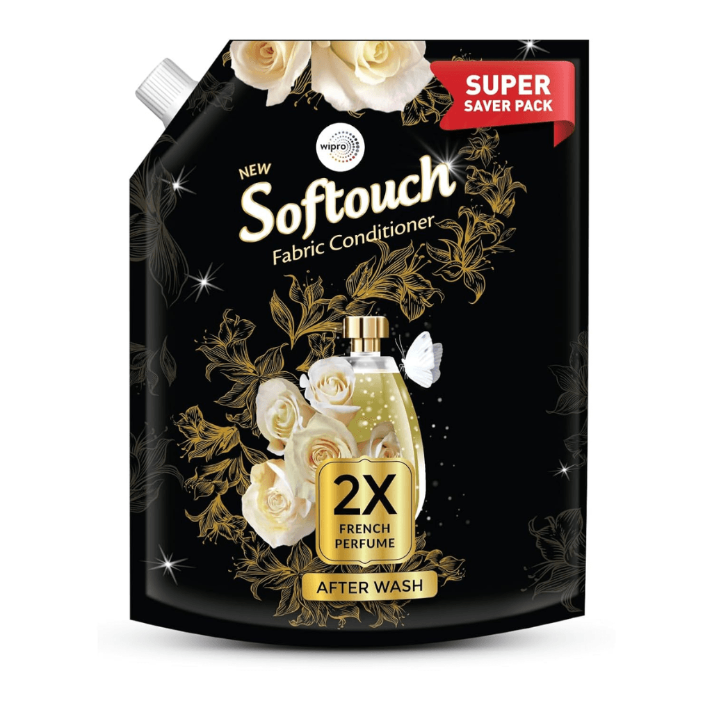 SOFTOUCH 2X FRENCH PERFUME 2L FABRIC CONDITIONER WITH FRENCH ROSE & JASMINE