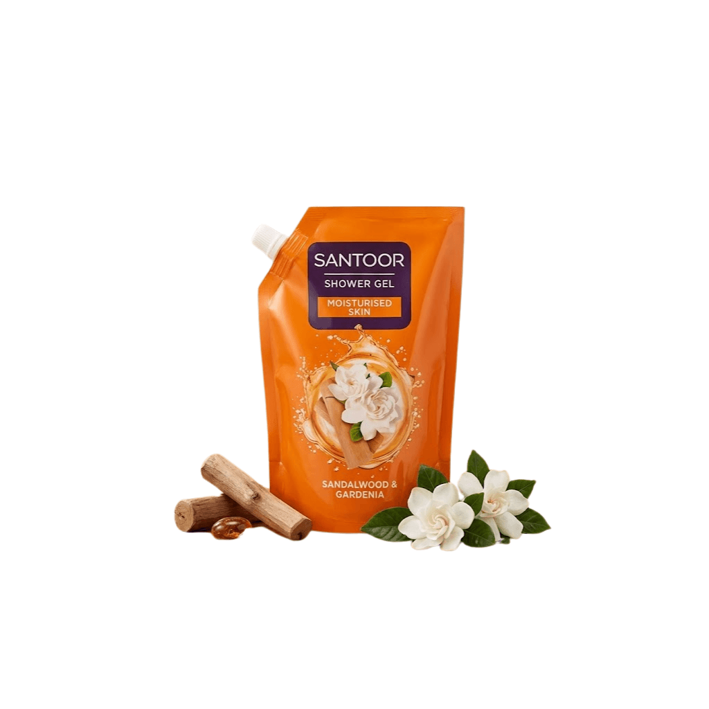 SANTOOR SHOWER GEL SANDALWOOD & GARDENIA 1L