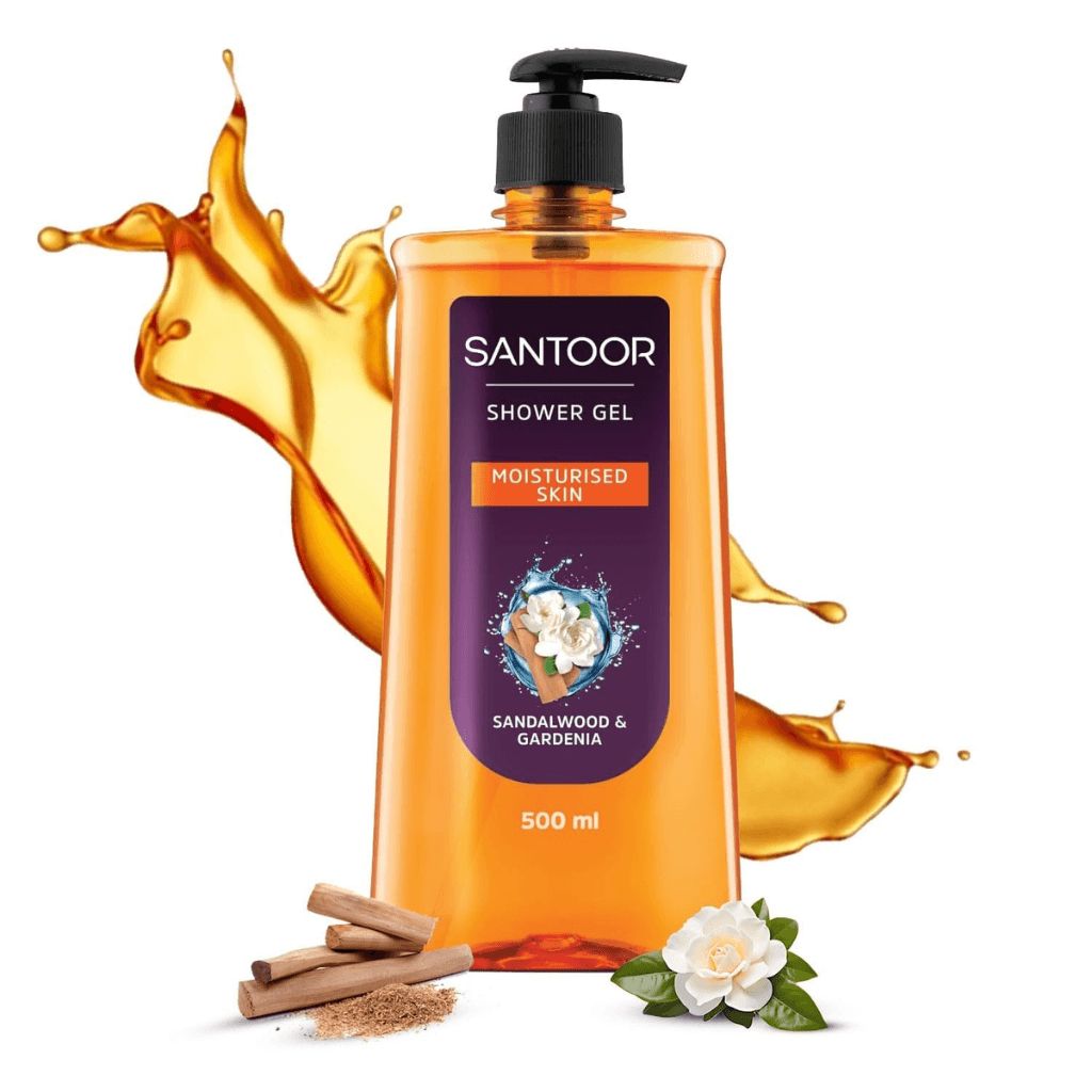 Santoor Moisturizing Body Wash With Glycerin & Natural Sandalwood Extracts 500ML