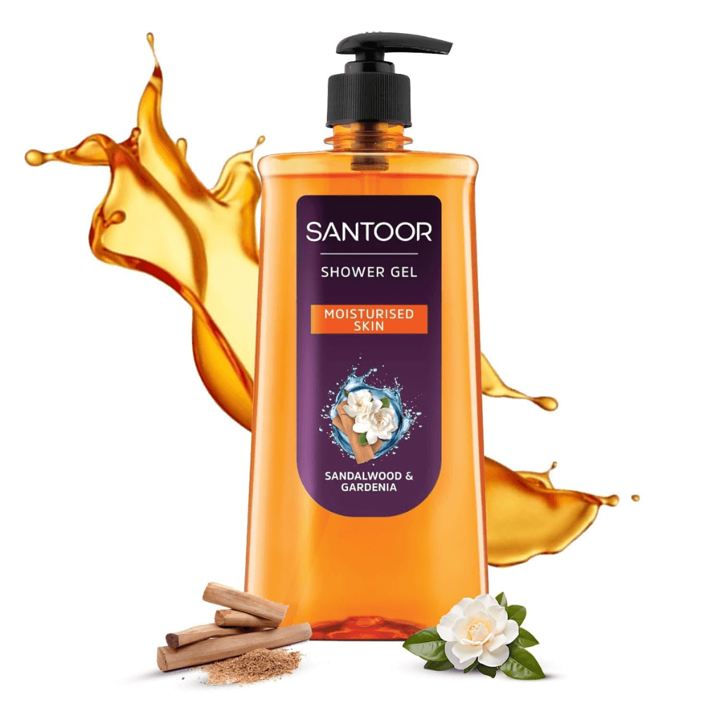 SANTOOR MOISTURISED SKIN SANDALWOOD & GARDENIA SHOWER GEL 125 ML