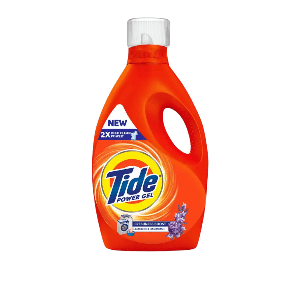Tide Power Gel Liquid Detergent for Top Load & Front Load Washing Machine 1 kg bottle