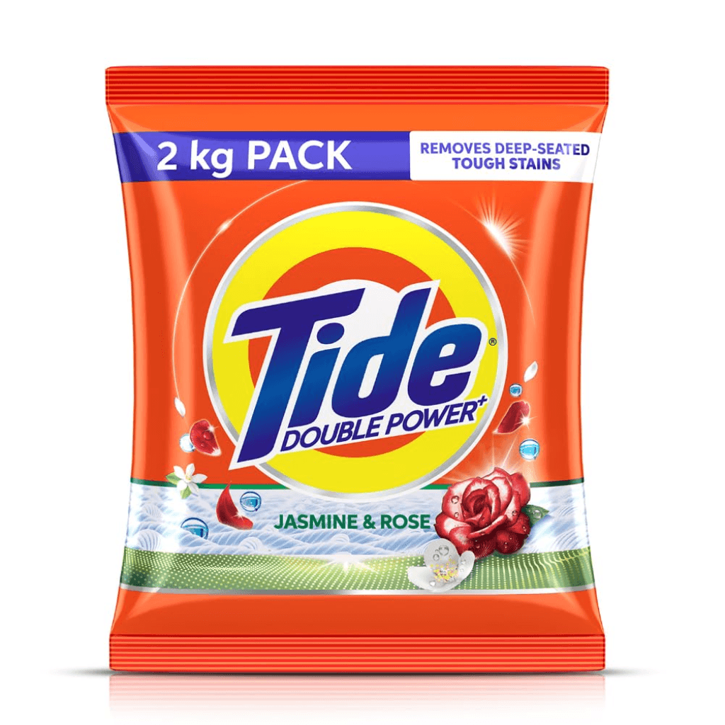 TIDE PLUS DOUBLE POWDER DETERGENT WASHING POWDER JASMINE & ROSE 2KG
