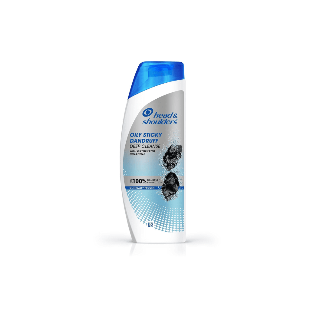 Head & Shoulders Deep Cleanse Anti Dandruff Shampoo With Oxygenated Charcoal, 180 ml