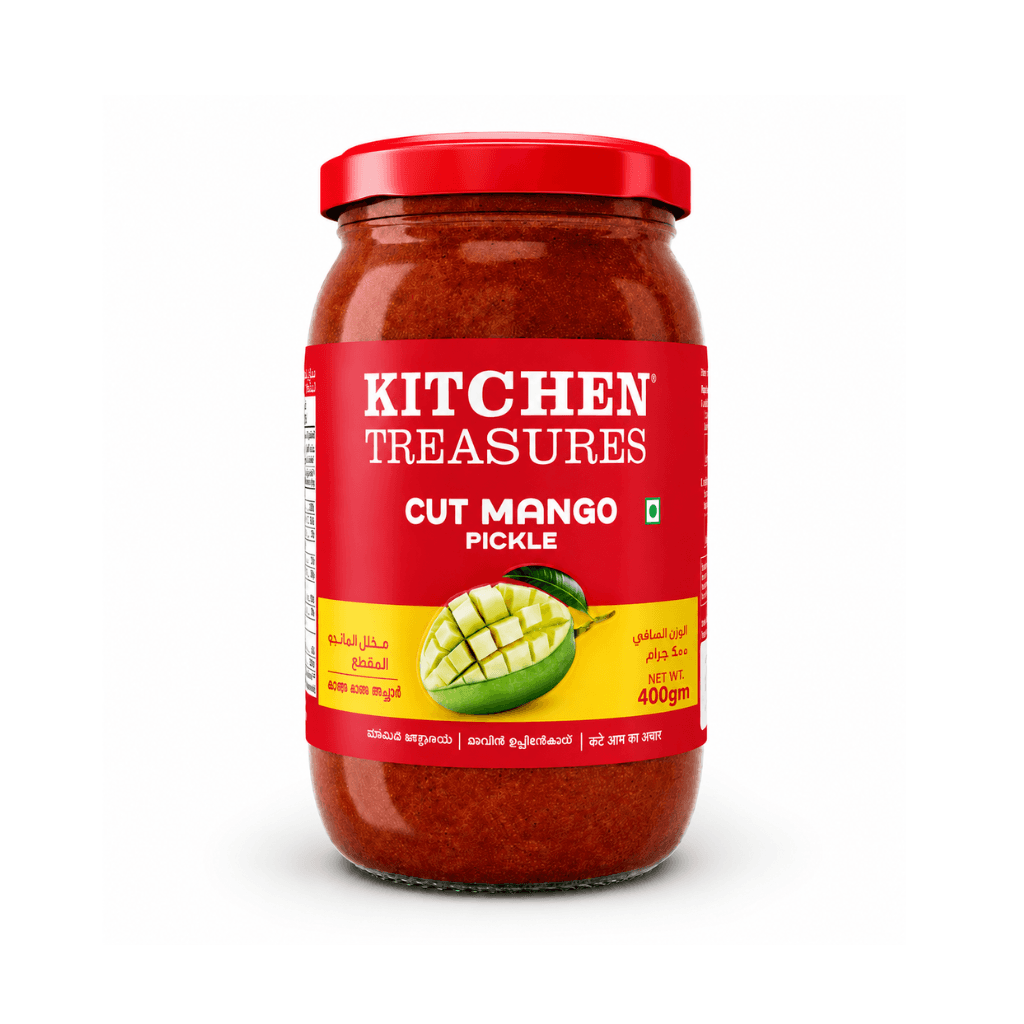 Kitchen Treasures Cut Mango Pickle, 400g Bottle
