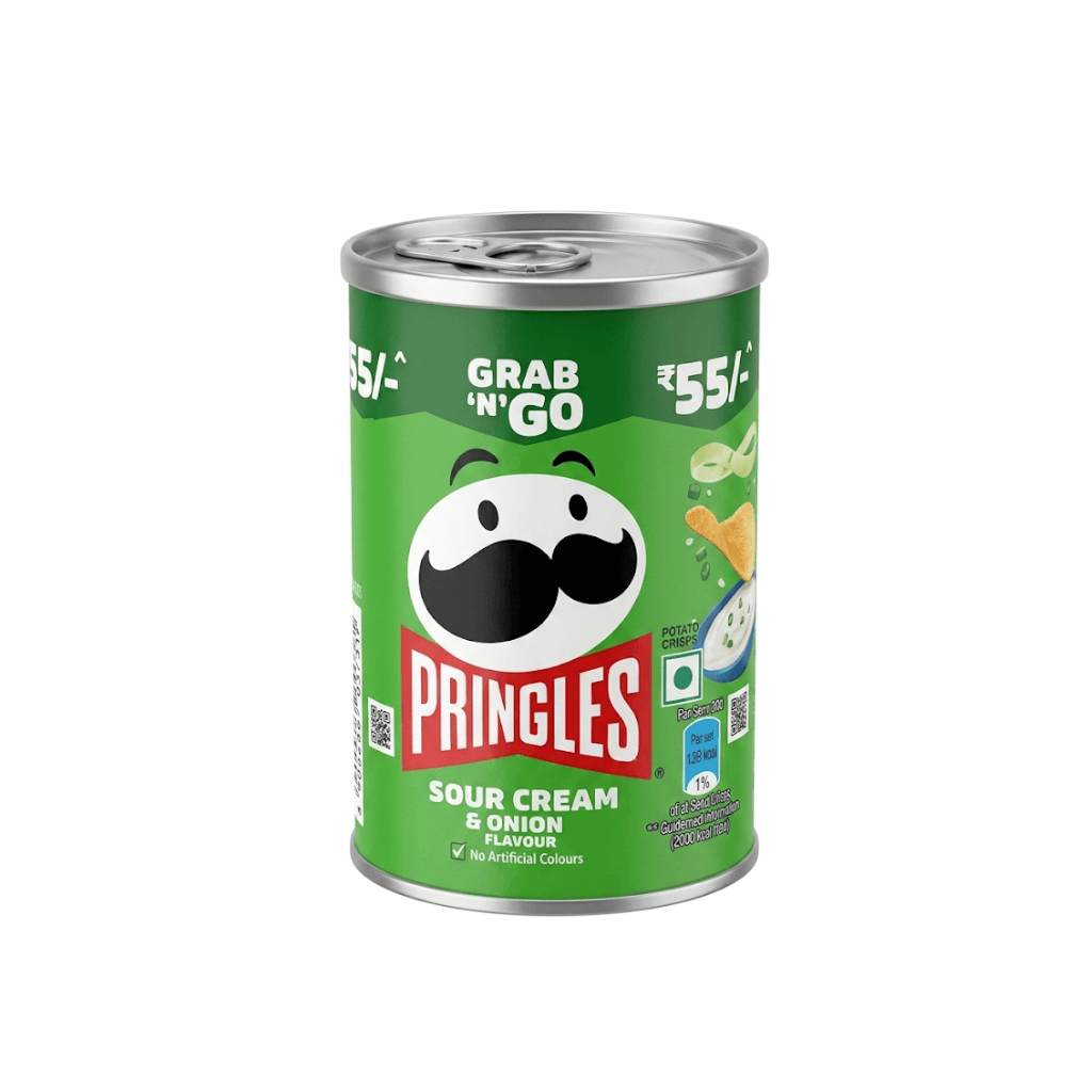 MINI PRINGLES SOUR CREAM & ONION POTATO CHIPS 40GM