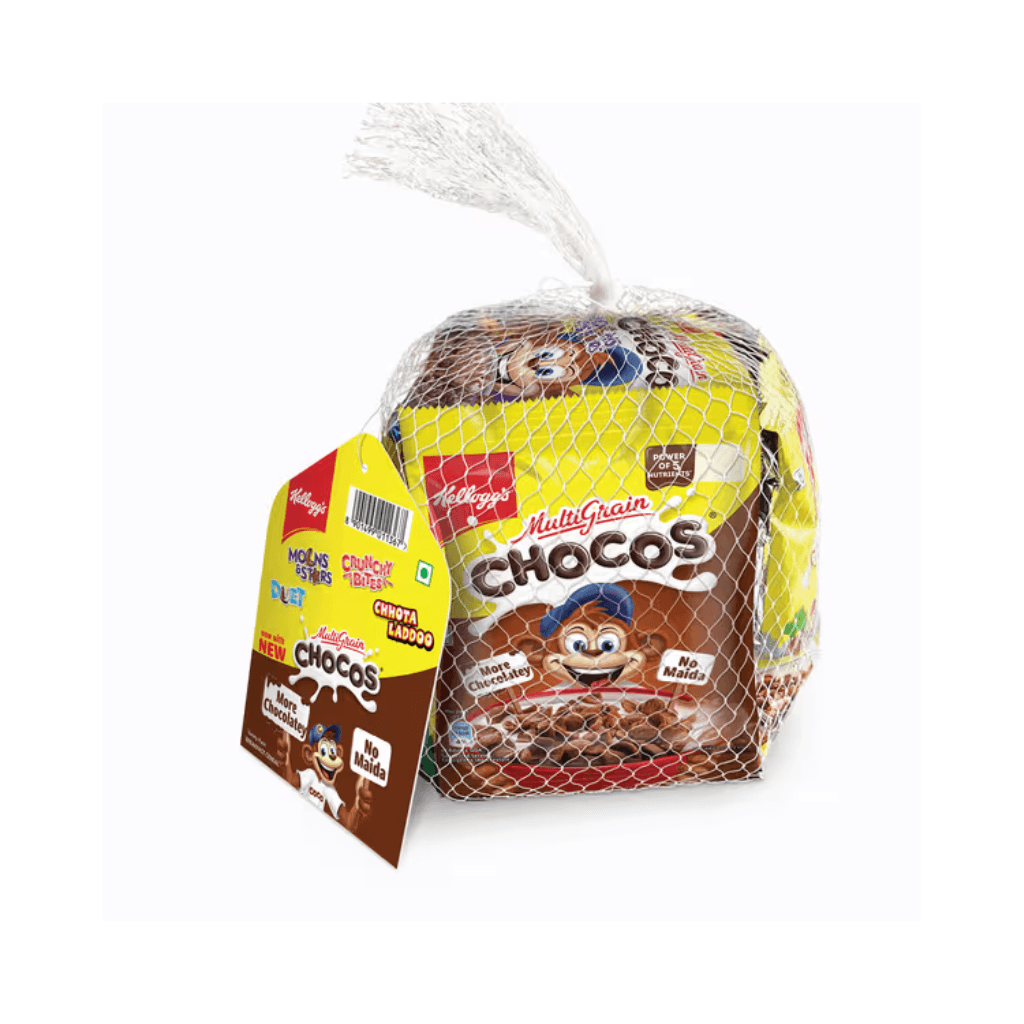 KELLOGG'S MULTIGRAIN CHOCOS CRUNCHY BITES VARIETY PACK OF 7