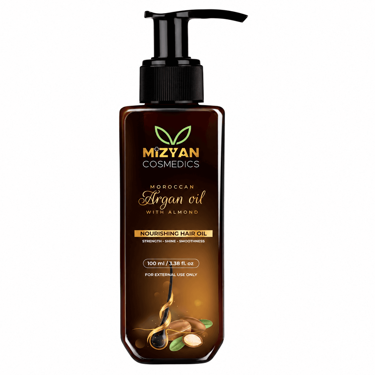 Mizyan moroccan argan hair oil with almond 100ml