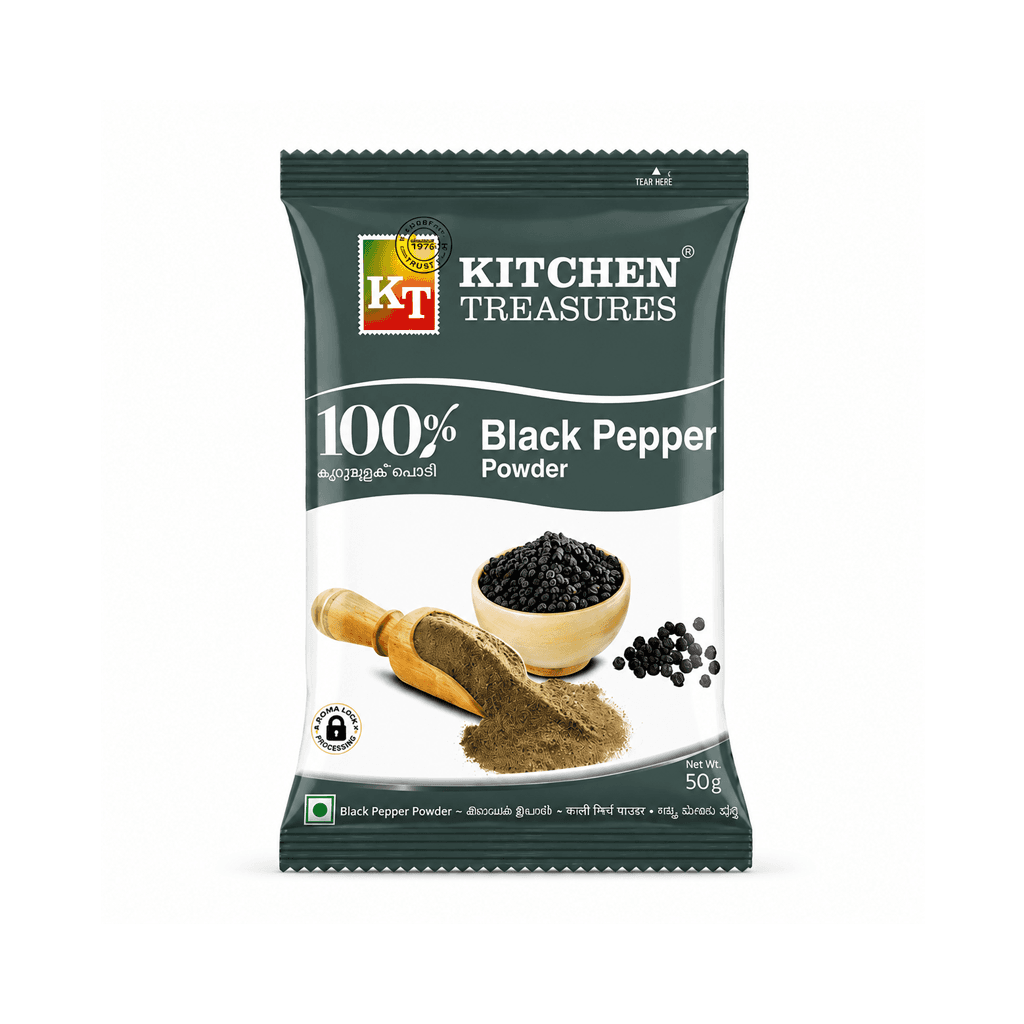 KITCHEN TREASURES BLACK PEPPER POWDER 50G