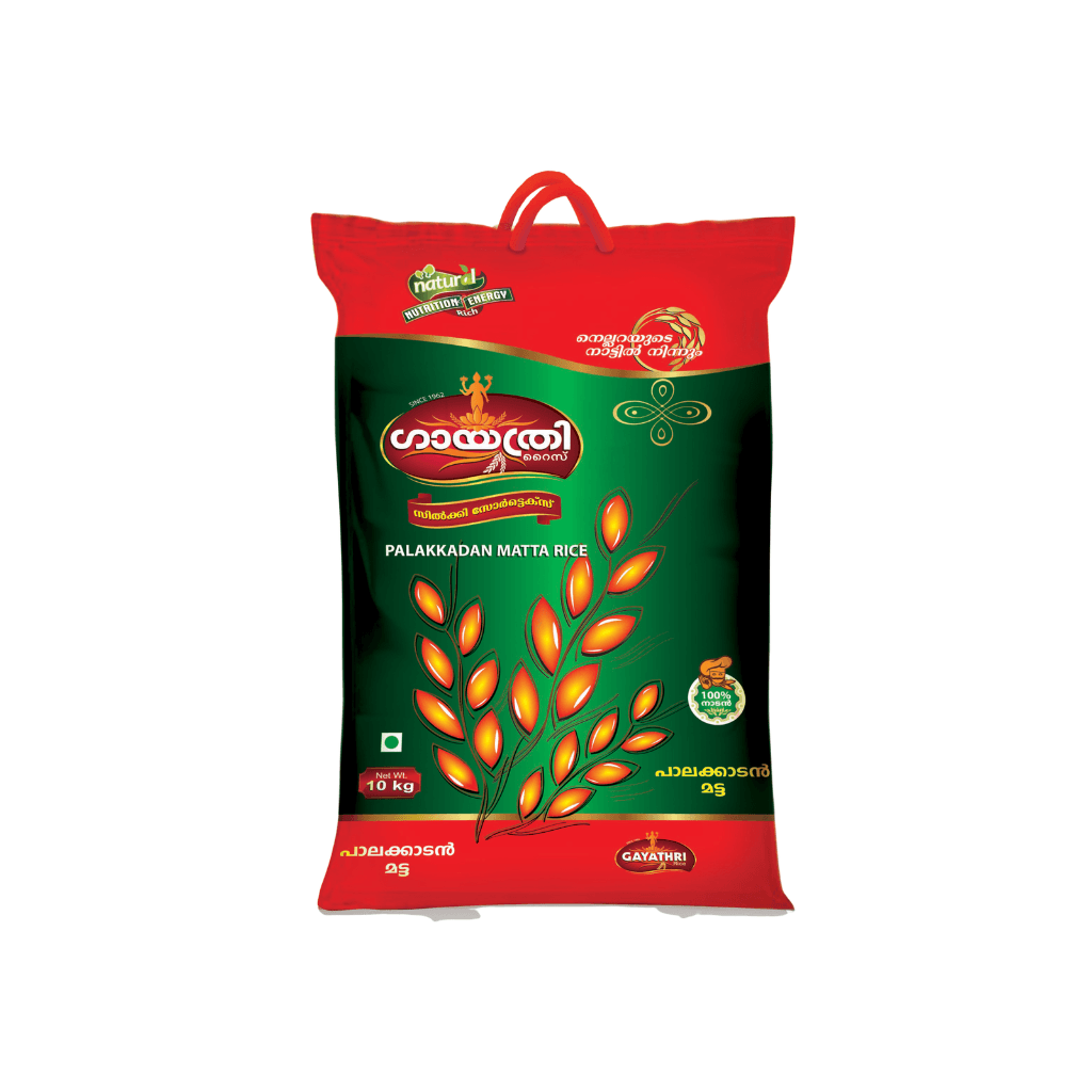 GAYATHRI PALAKKADAN MATTA RICE BAGS 10KG