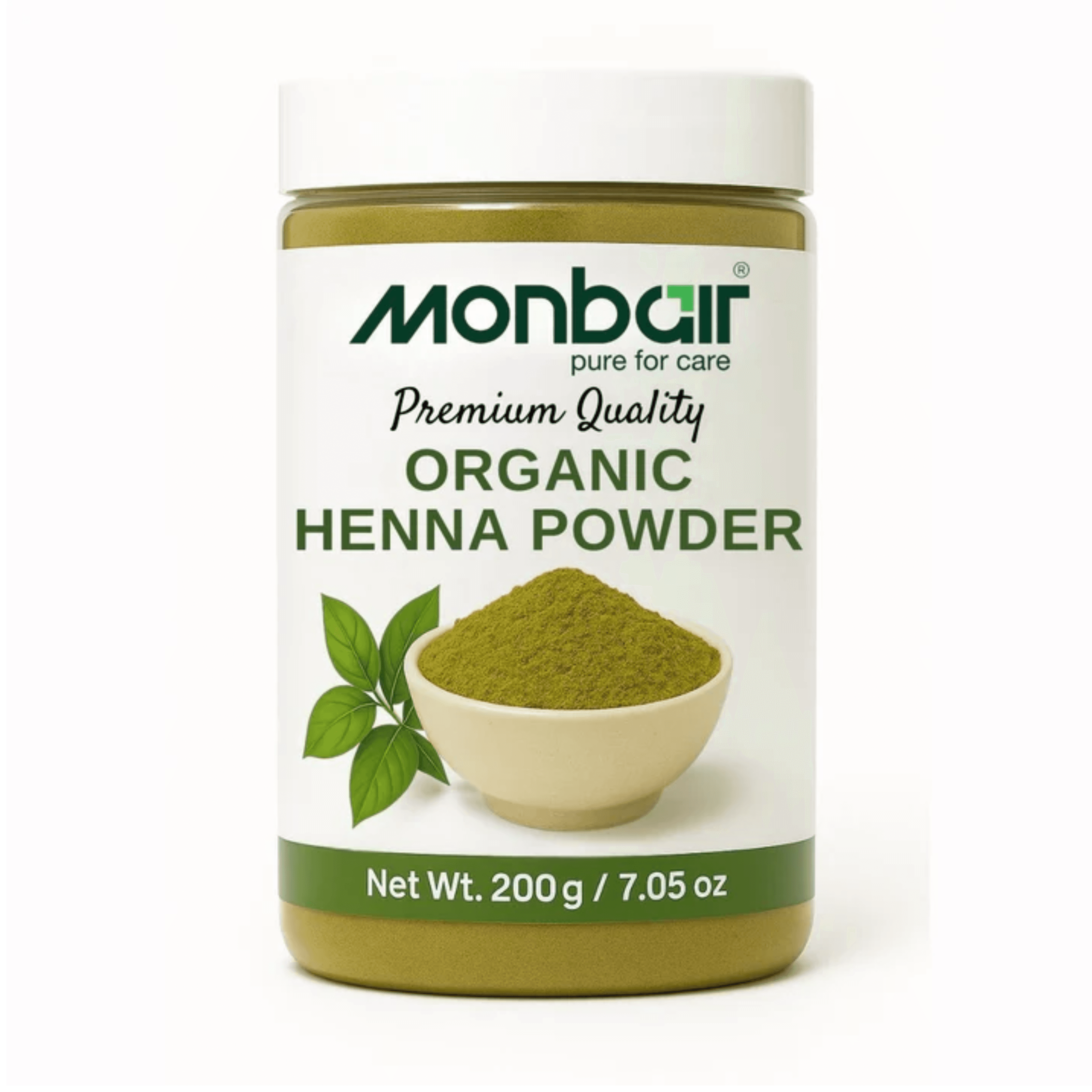 MONBAIR HENNA POWDER 200 GM