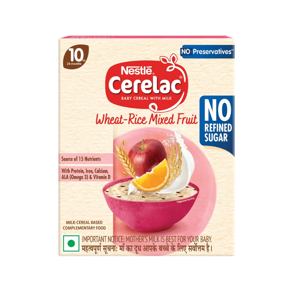 CERELAC WHEAT & RICE MIXED FRUIT FOR 10-24 MONTHS BABIES CEREAL 300 GM