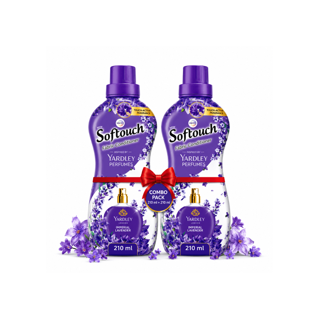 SOFTOUCH YARDLEY IMPERIAL LAVENDER FABRIC CONDITIONER 210ML+210ML (PACK OF 2)
