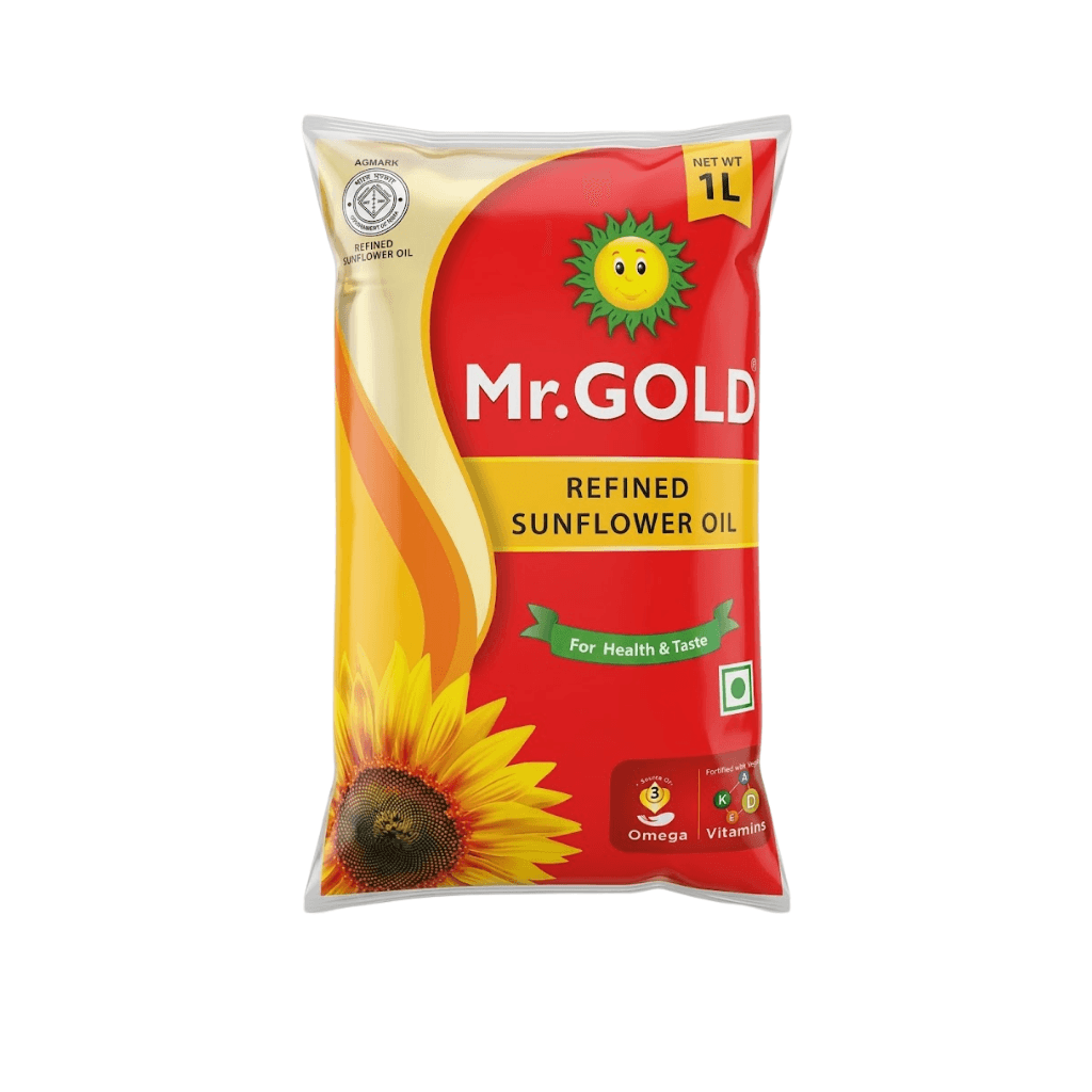 MR. GOLD REFINED SUNFLOWER OIL FOR HEALTH & TASTE 1 LTR