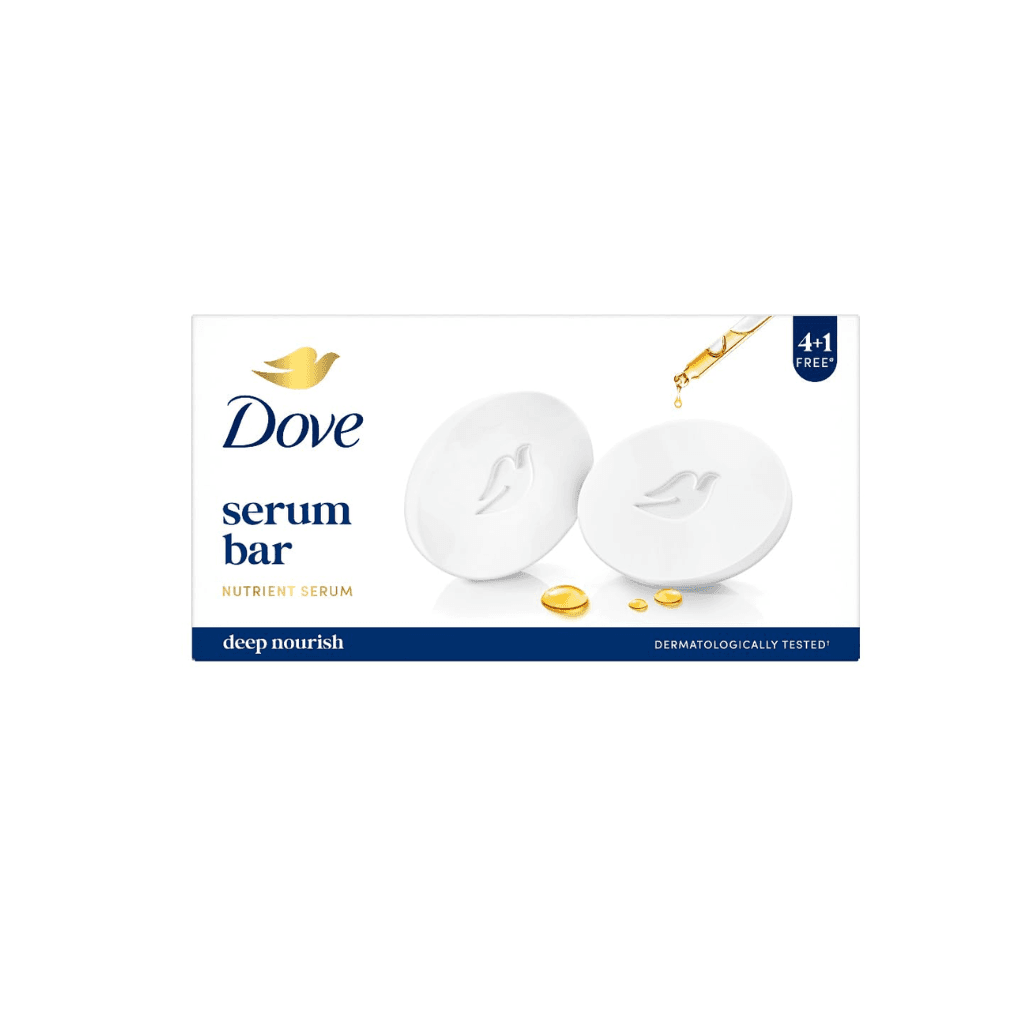 Dove Serum Bar | with Nutrient Serum | Deep Nourish | (125g x 5)