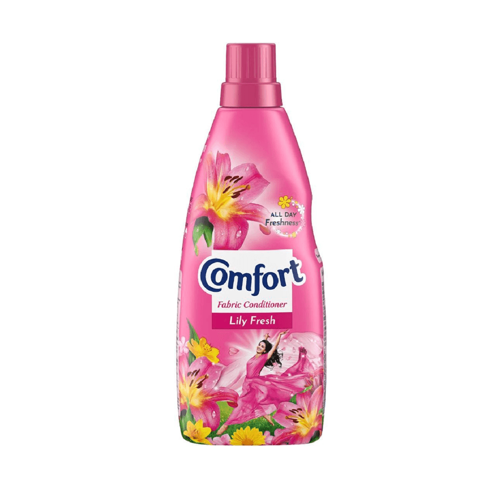 Comfort Lily Fresh Fabric Conditioner After Wash Liquid Fabric Softener - For Softness|| Shine & Long Lasting Freshness 860ml