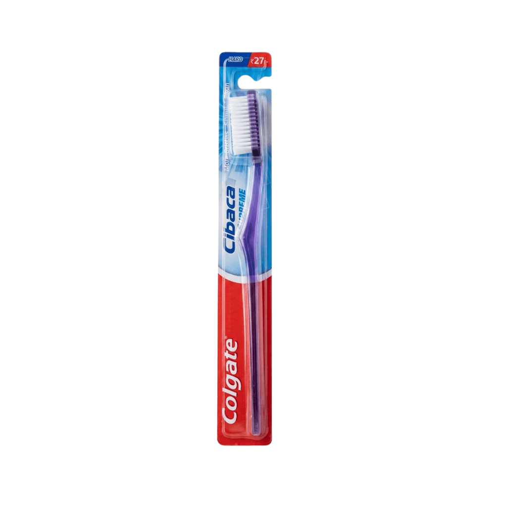 COLGATE TOOTHBRUSH CIBACA SUPREME FULL HEAD HARD BRISTLES 1 PIECE