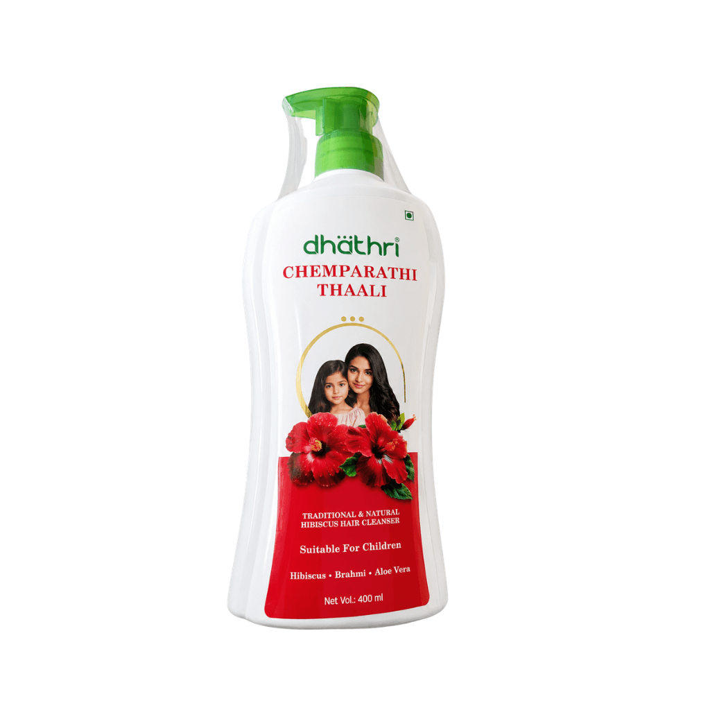 Dhathri Chemparathi Thaali Hibiscus Shampoo – Cleanses Hair & Scalp, Soft & Healthy Hair, Suitable for All Hair Types, 400 ml Visit the dhathri Store