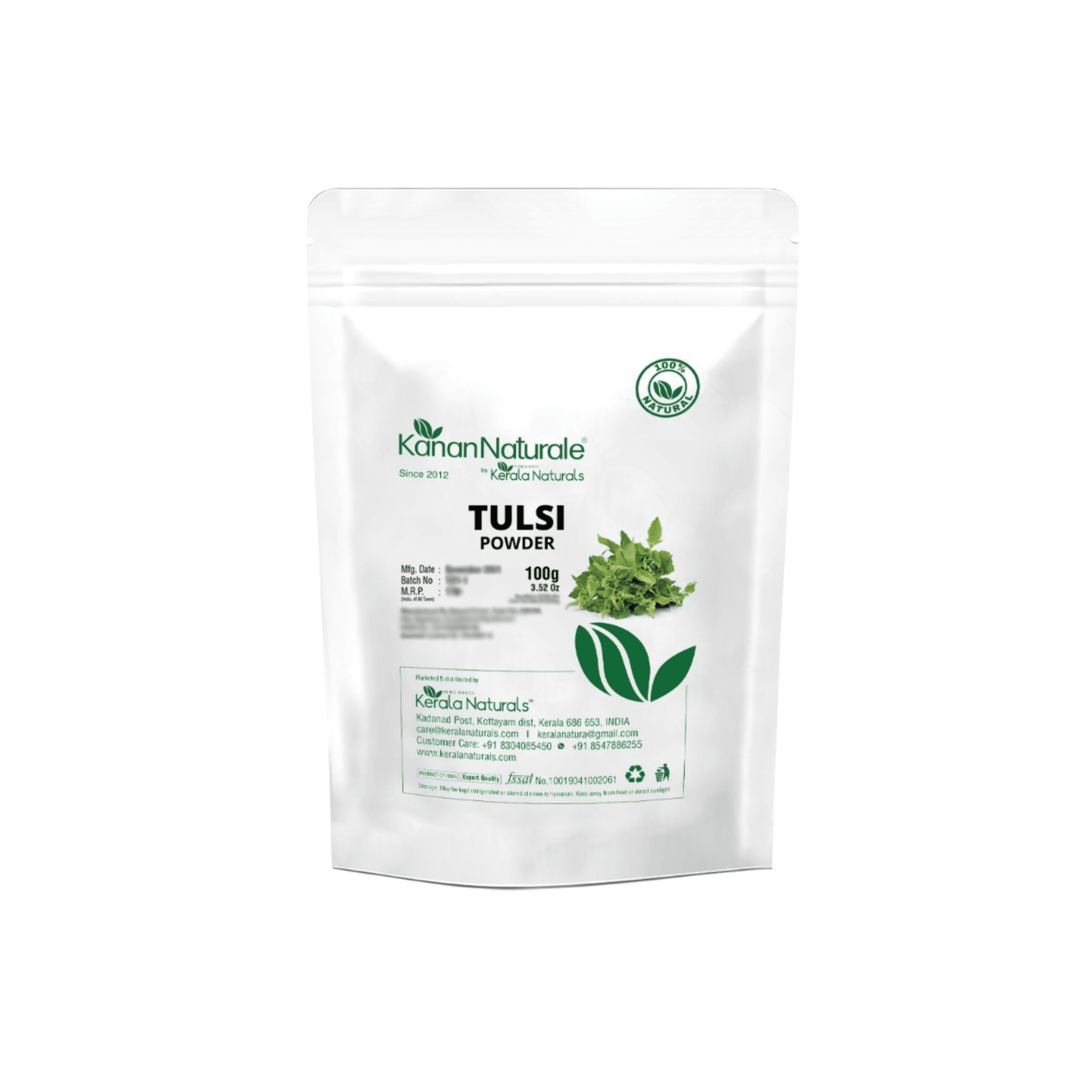 KERALA NATURALS - Tulsi Powder 100g