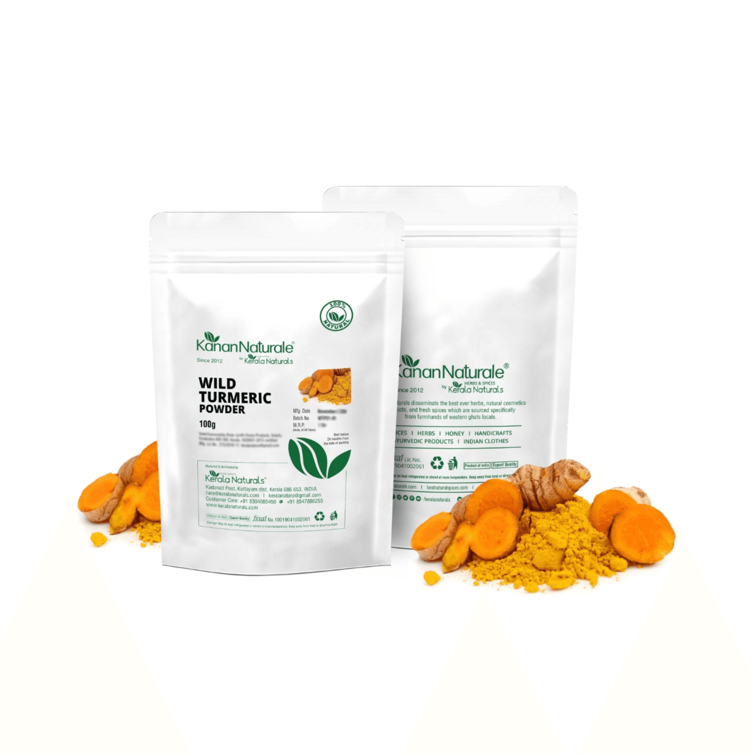 KERALA NATURALS - Kasturi (Wild Turmeric) Powder 100g