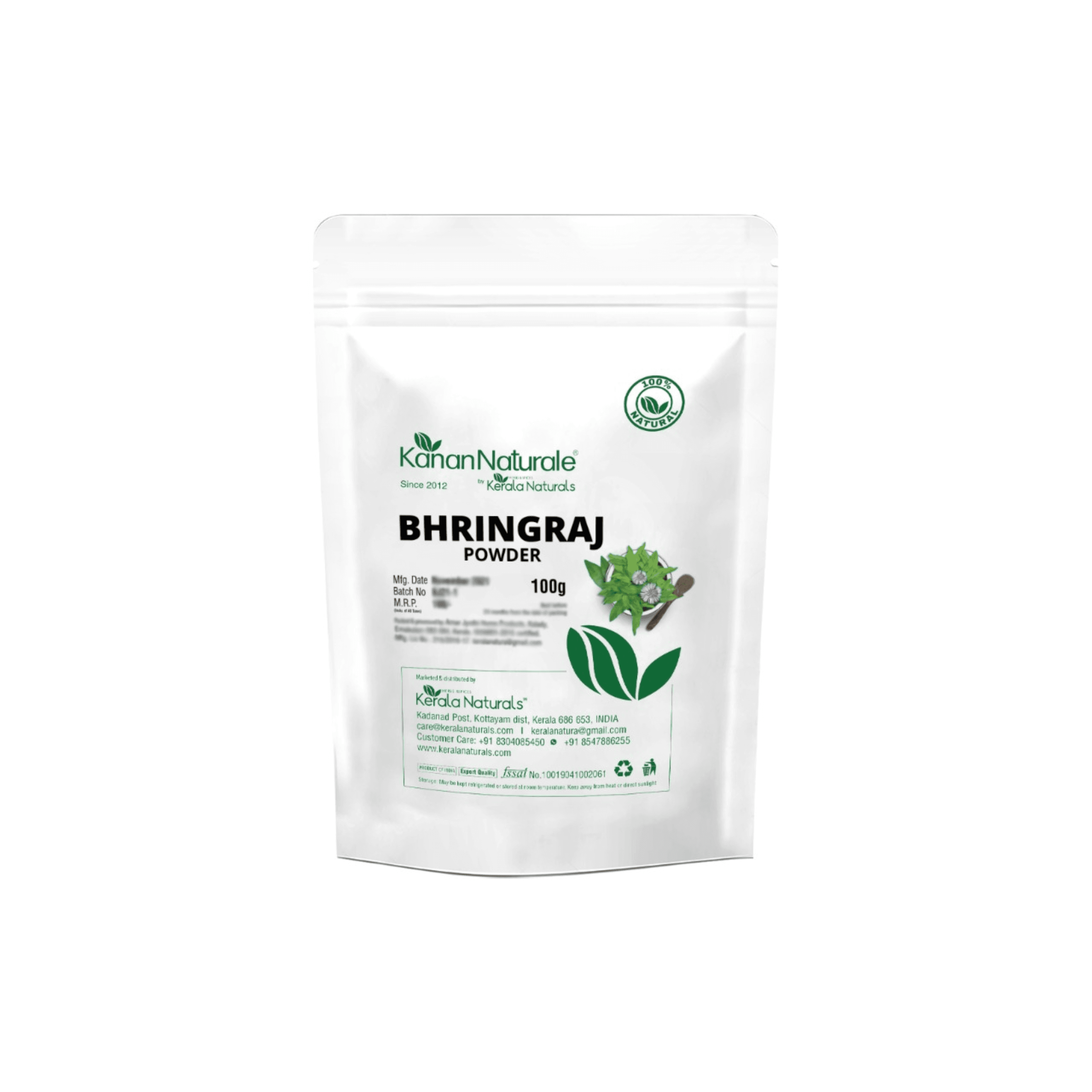 Bhringraj Powder 100 gm - Natural Tonic For Hair | Nourishes the hair and scalp