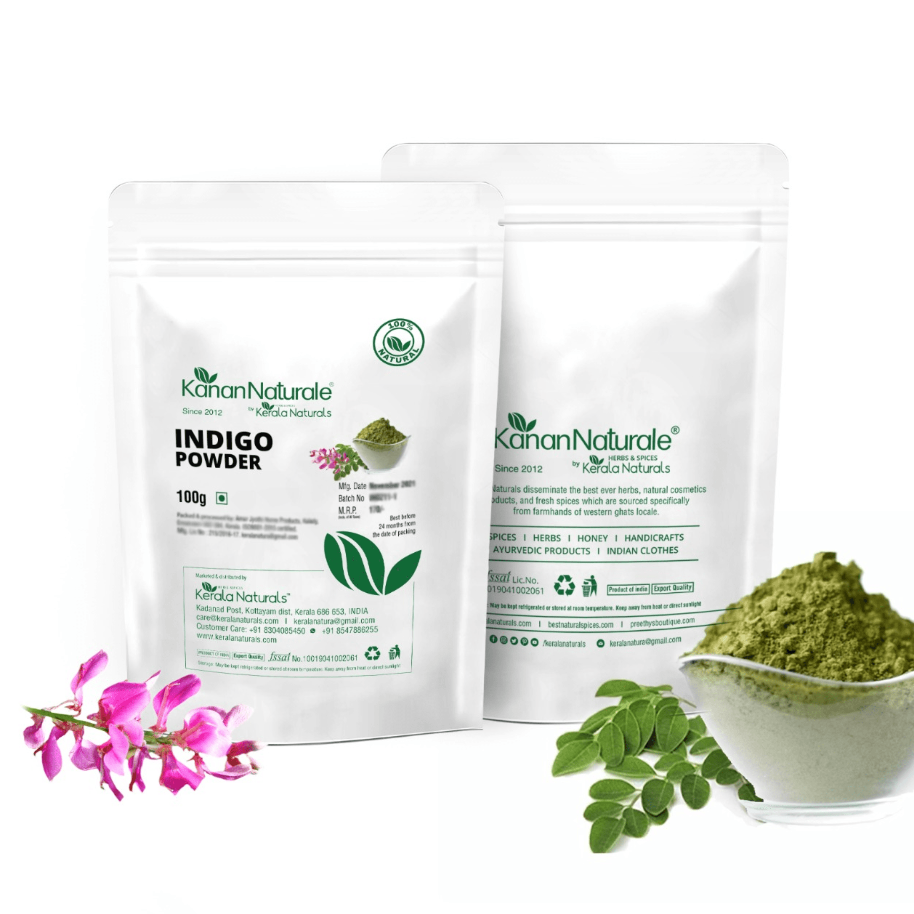 KERALA NATURALS - Indigo Leaf Powder 100g