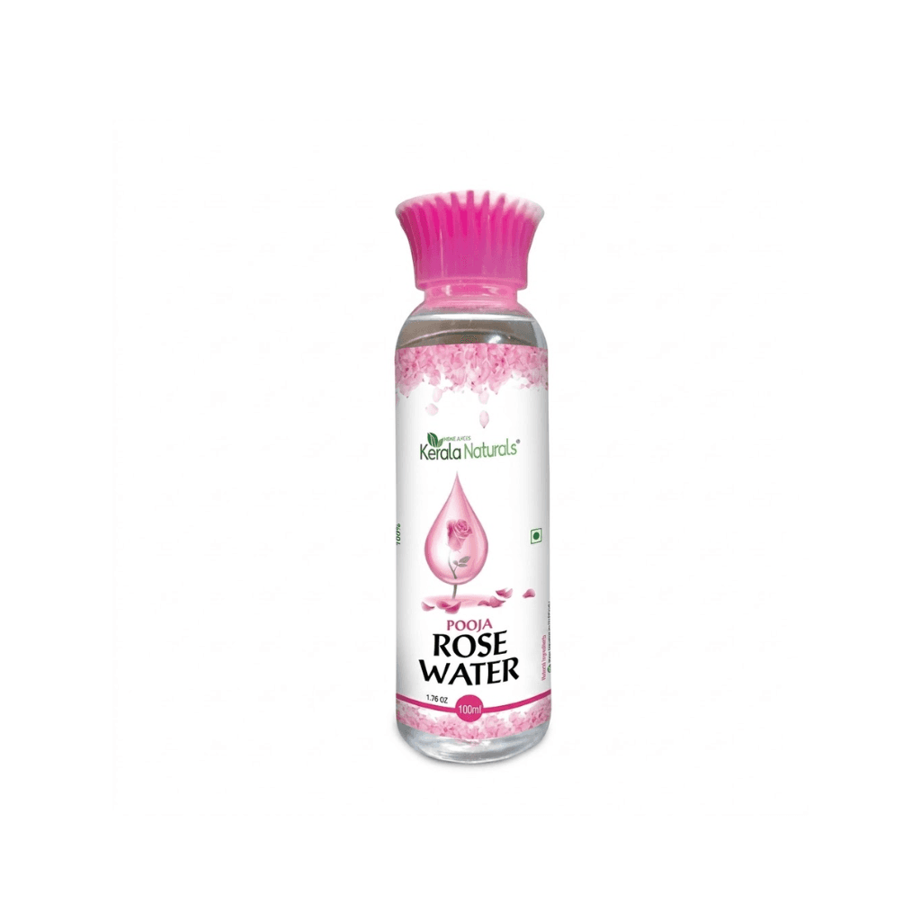 Kerala Naturals Rose Water 100ml - For acne and Skin irritation- Suitable for All Skin Type Face Wash (100 ml)
