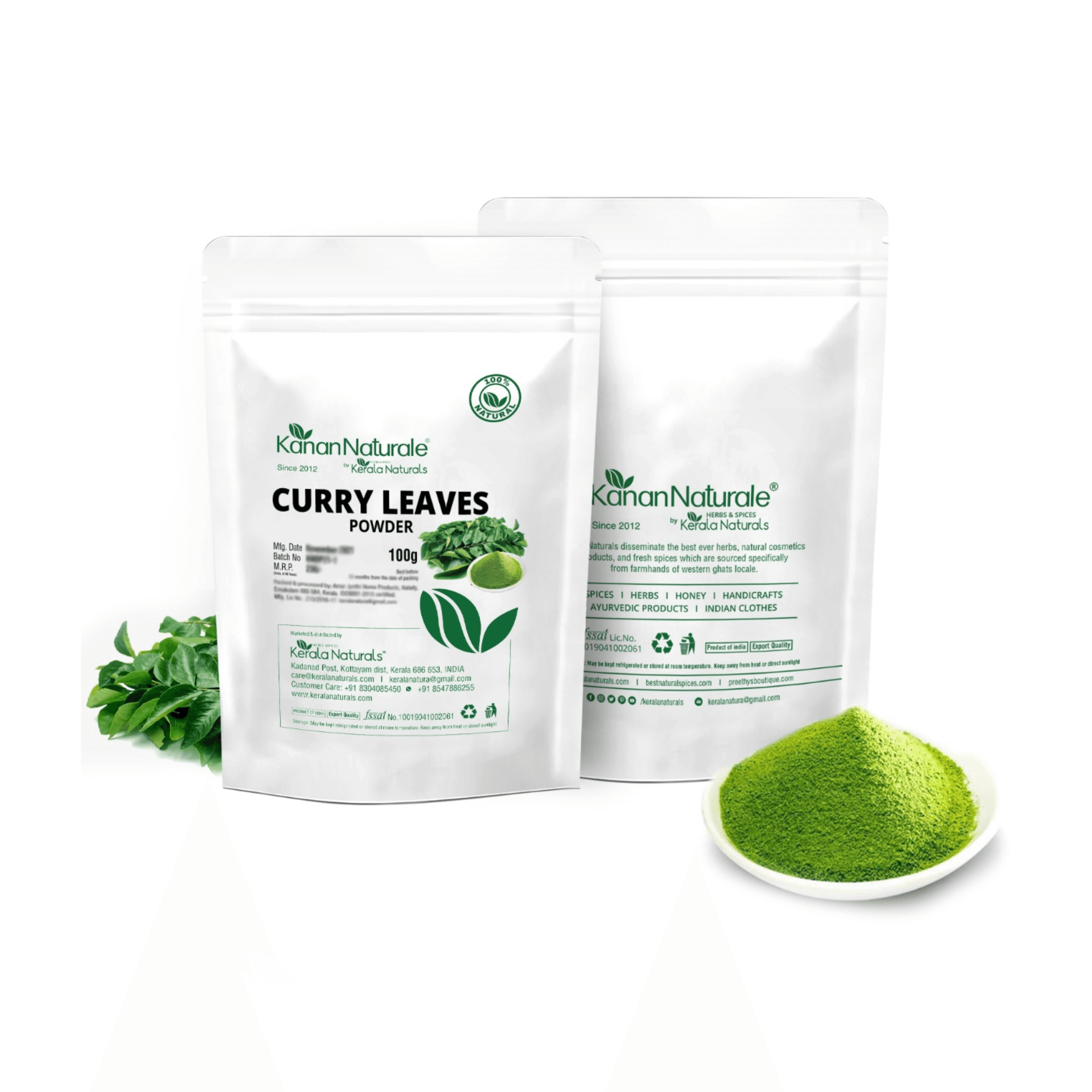 KERALA NATURALS - Curry Leaves Powder 100g