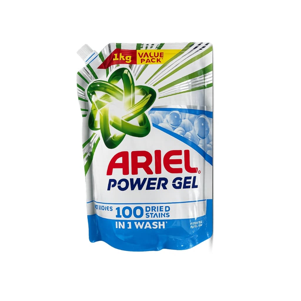 ARIEL POWER GEL LIQUID DETERGENT FOR TOP LOAD & SEMI AUTO 1 KG