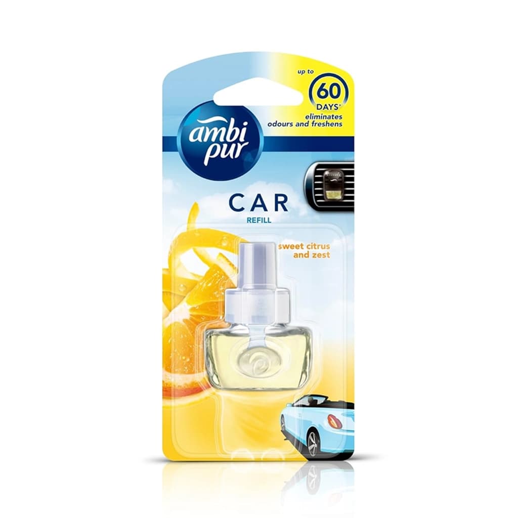 Ambi Pur Sweet Citrus And Zest Car Air Freshner Refill 7.5ml
