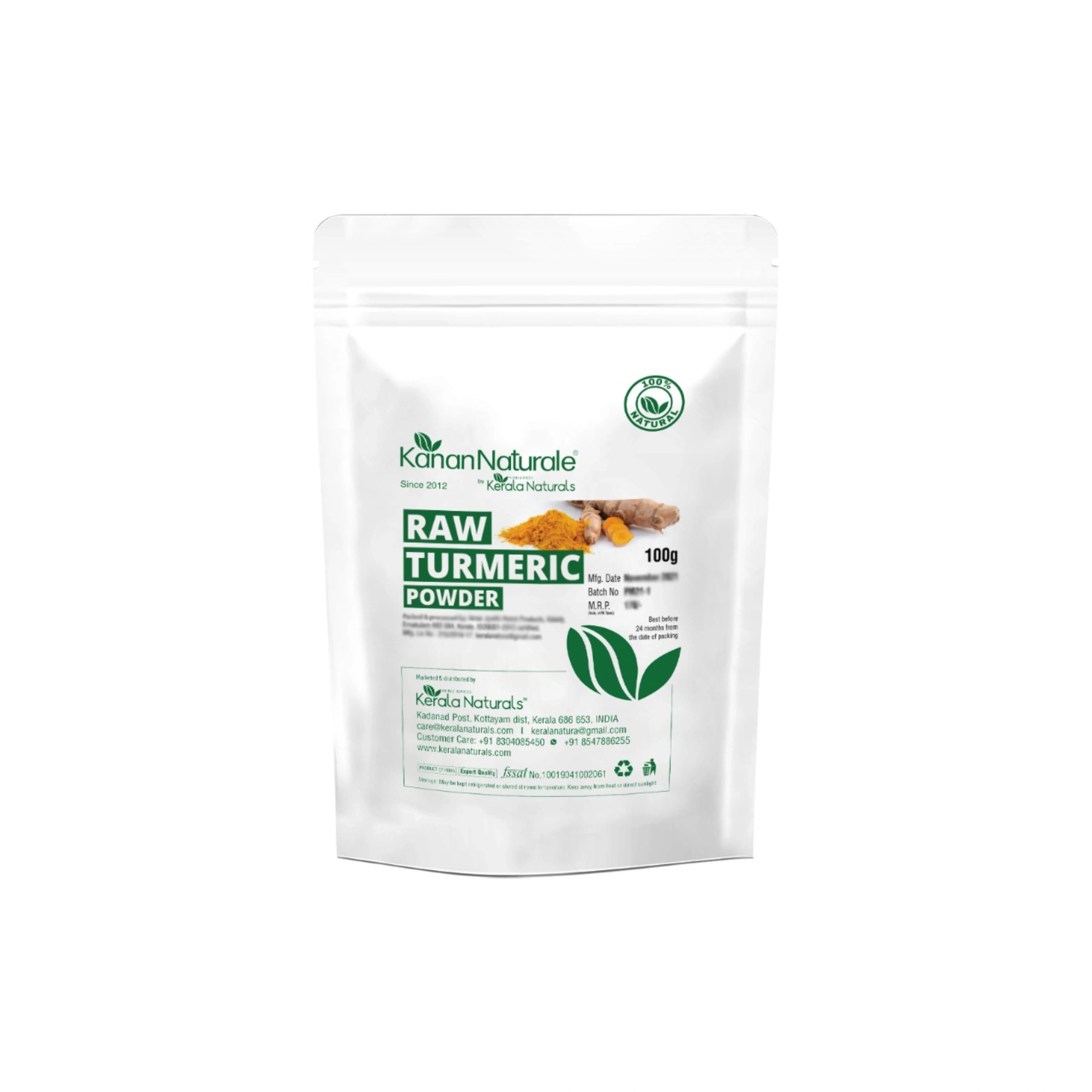 KERALA NATURALS - Raw Turmeric Powder 100g
