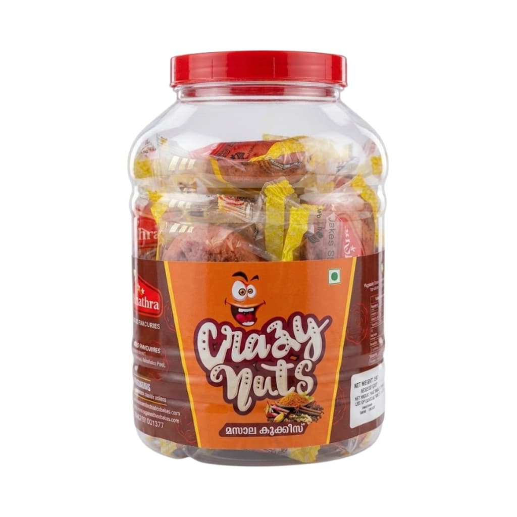 NAKSHATRA BAKERS & SAVOURIES MASALA COOKIES 2 × 20 PER JAR