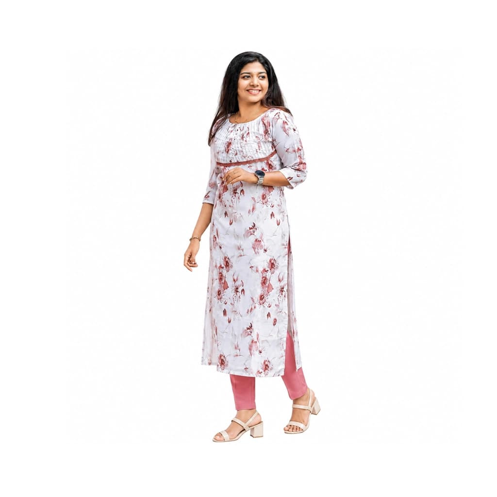 EARTH ROSE KURTI ( WITH LINING )