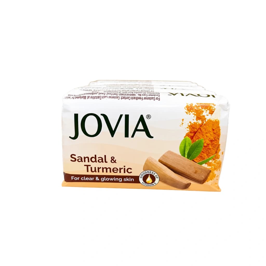 JOVIA SANDAL TURMERIC SOAP 500 GM BUY 4 GET 1