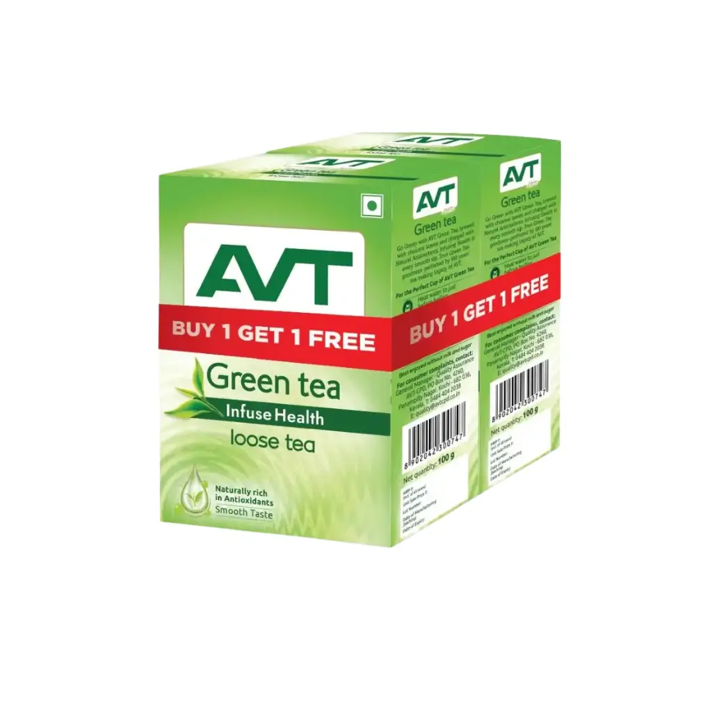 AVT GREEN TEA INFUSE HEALTH LOOSE TEA 100 GM BUY 1 GET 1 FREE