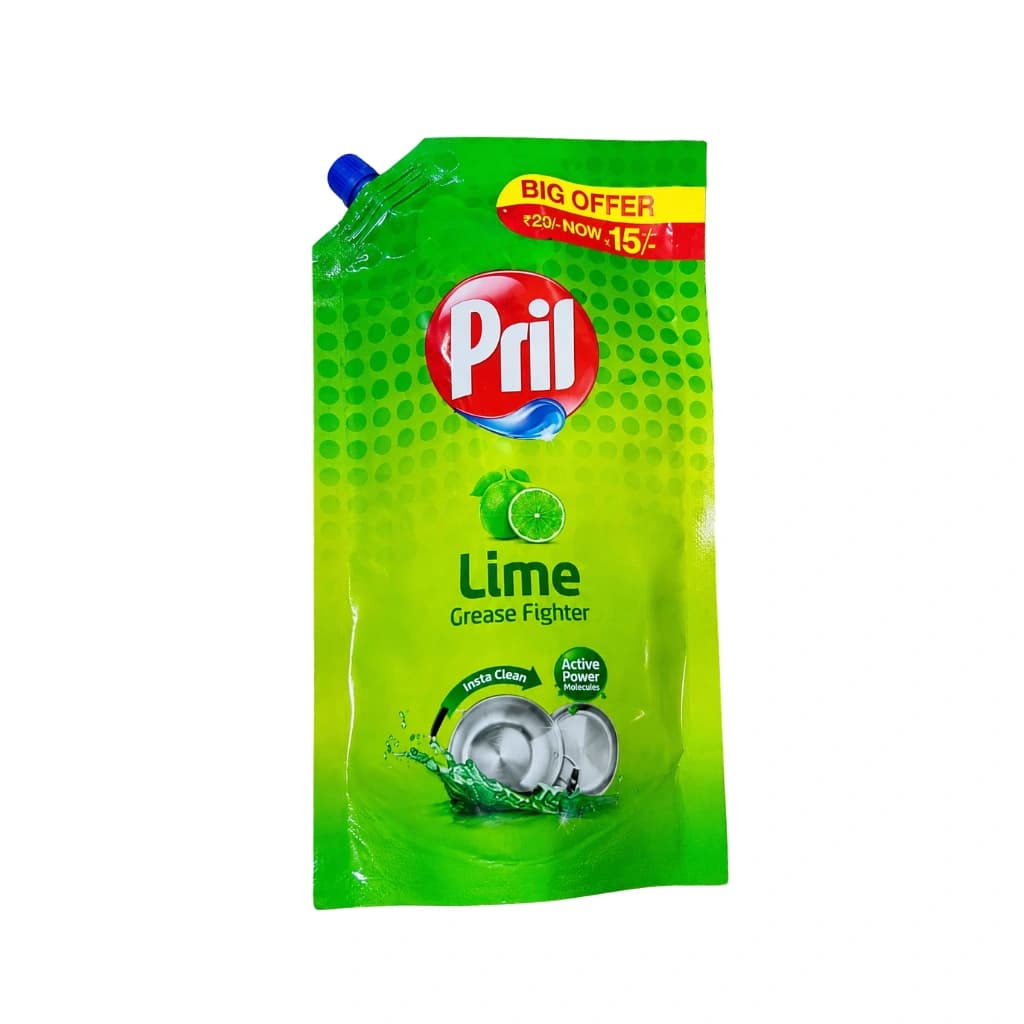 Pril Lime Grease Fighter Dishwash Liquid 125ml