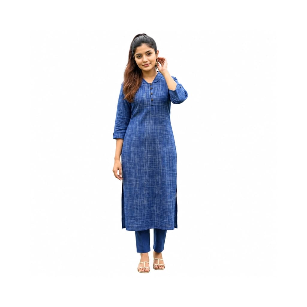 ROYAL BLUE KURTI ( WITH LINING )