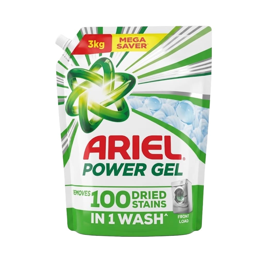 ARIEL POWER GEL LIQUID DETERGENT FOR FRONT LOAD 3KG