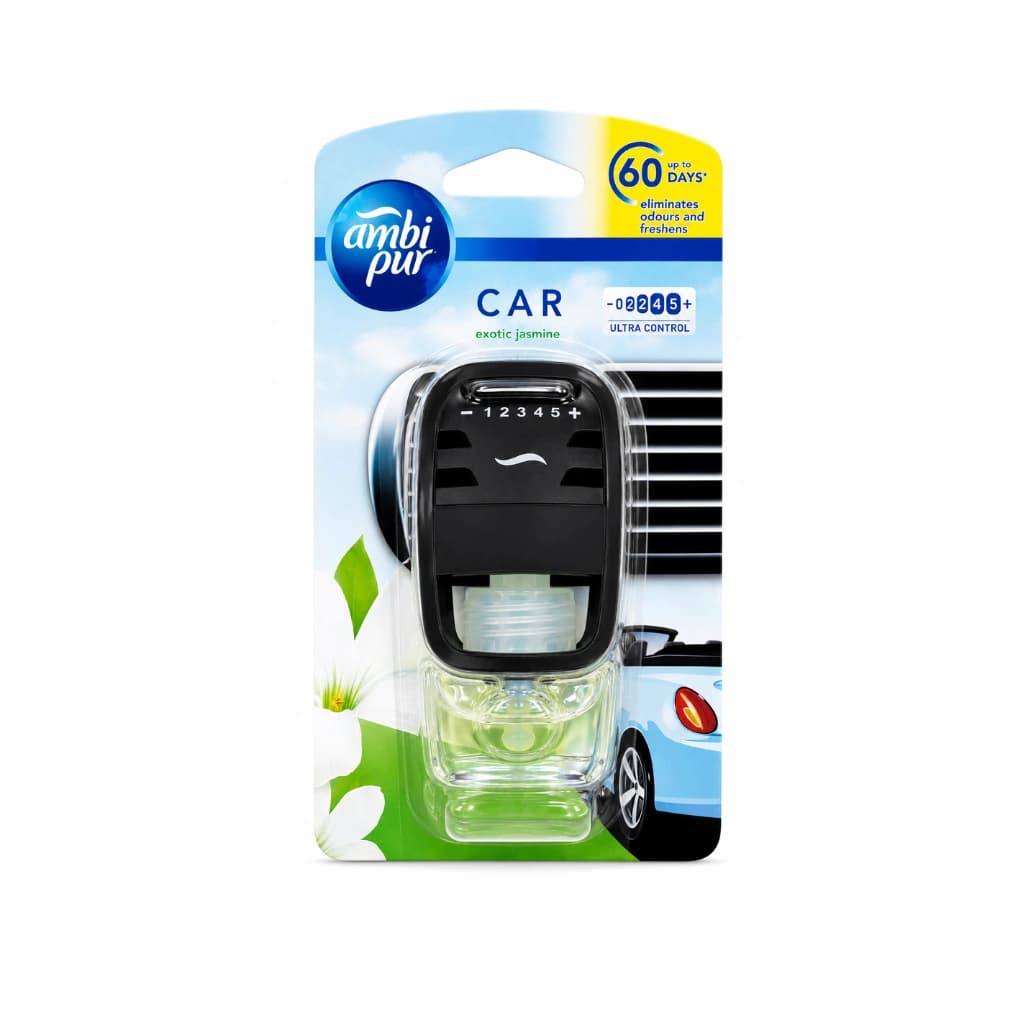 AMBI PUR EXOTIC JASMINE ULTRA CONTROL CAR AIR FRESHNER 7.5ML